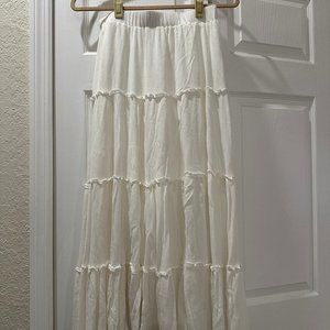 Princess Polly MIRIAH MAXI SKIRT WHITE